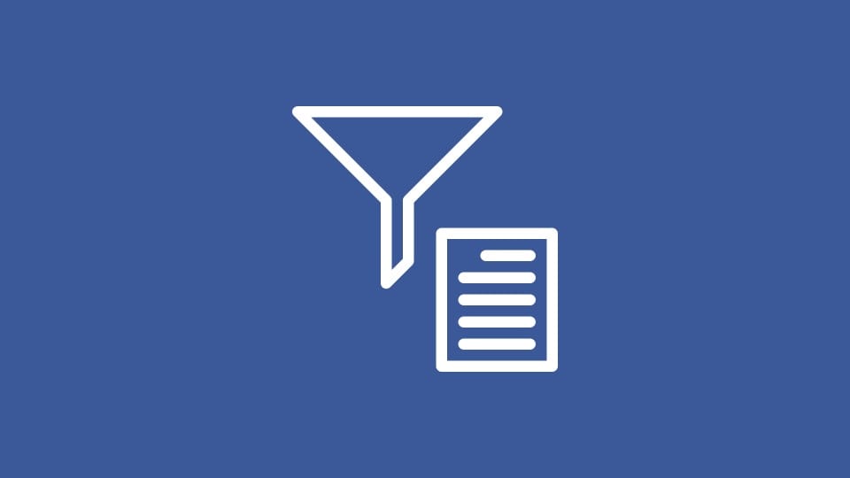 Funnel and page icon