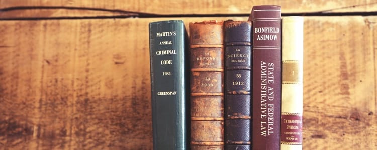 Legal Books on shelf