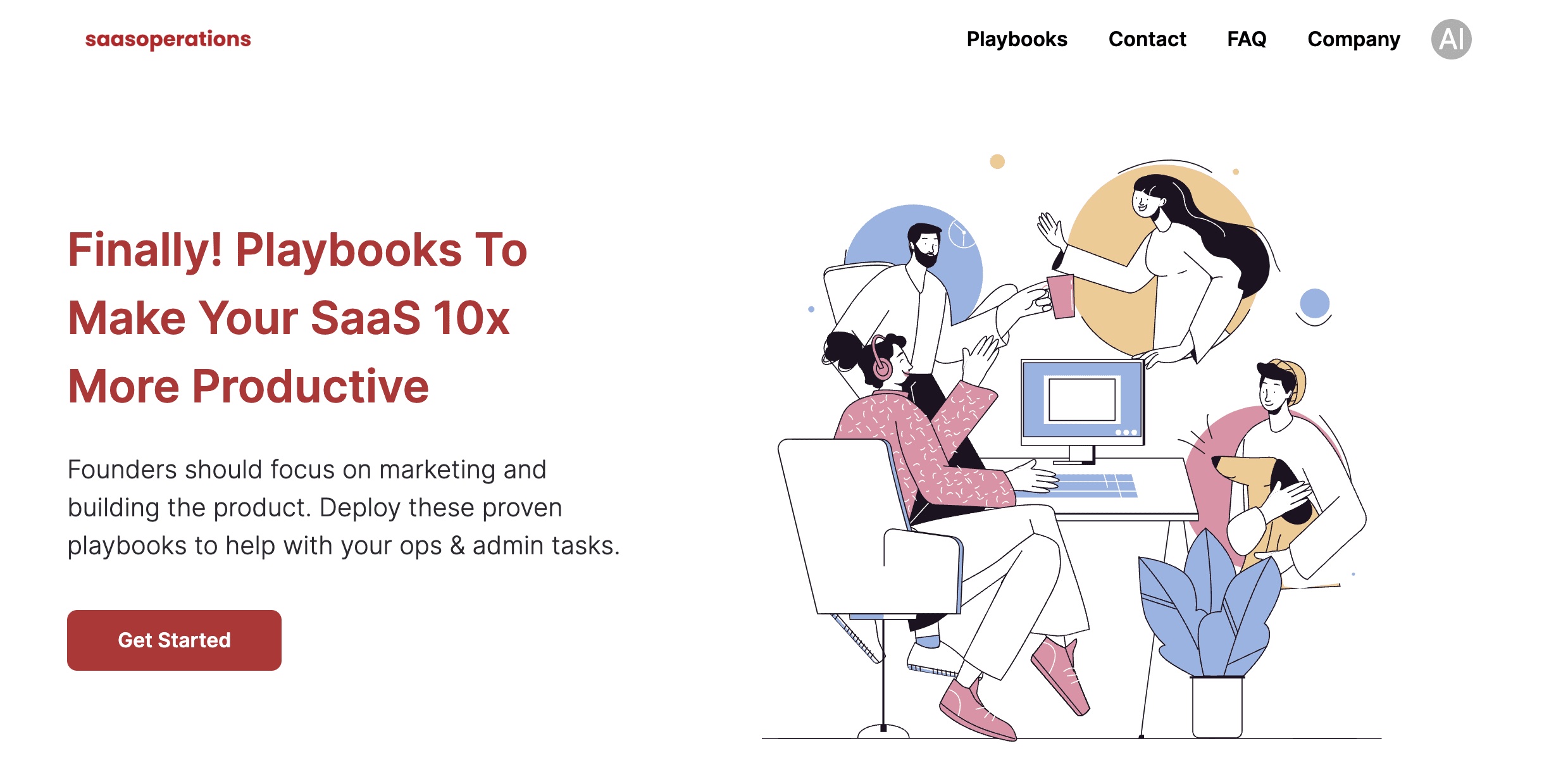 SaaS Operations Home Page